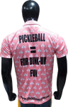 pink pickleball polo