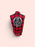 Flanno red sleeveless