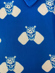 blue pickleball polo